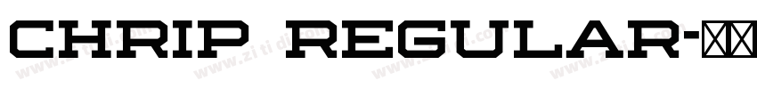 CHRIP REGULAR字体转换